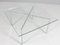 Barcelona Coffee Table with Glass Top attributed to Ludwig Mies Van Der Rohe for Knoll, Image 2