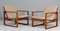Lounge Chairs in Cane, Kvadrat and Oak attributed to Børge Mogensen for Fredericia, Denmark, 1960s, Set of 2 7