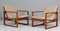 Lounge Chairs in Cane, Kvadrat and Oak attributed to Børge Mogensen for Fredericia, Denmark, 1960s, Set of 2, Image 7