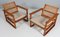 Lounge Chairs in Cane, Kvadrat and Oak attributed to Børge Mogensen for Fredericia, Denmark, 1960s, Set of 2, Image 2