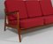 3-Seater Sofa in Oak and Teak attributed to Johannes Andersen, Denmark, 1960s 4