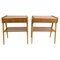 Tables de Chevet en Teck par Ab Carlström & Co Furniture Factory, 1950s, Set de 2 1