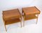 Nightstands in Teak by Ab Carlström & Co Furniture Factory, 1950s, Set of 2 2