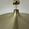 Mid-Century Gold Disc Wall Lamp, 1970s 7