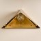 Pyramid Shaped Massive Brass Wall Lamp from OTHR, 1970s 12