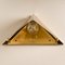 Pyramid Shaped Massive Brass Wall Lamp from OTHR, 1970s, Image 12