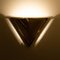 Pyramid Shaped Massive Brass Wall Lamp from OTHR, 1970s, Image 5