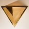 Pyramid Shaped Massive Brass Wall Lamp from OTHR, 1970s, Image 4