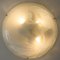 Round Marbled Glass Wall Light attributed to Hillebrand, Germany, 1960s 6