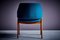 Vintage Esszimmerstühle aus blauem Stoff von Ico & Luisa Parisi für Cassina, 1950er, 4er Set 5