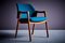 Chaises de Salle à Manger Vintage en Tissu Bleu par Ico & Luisa Parisi pour Cassina, 1950s, Set de 4 16