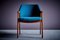 Vintage Dining Chairs in Blue Fabric by Ico & Luisa Parisi for Cassina, 1950s, Set of 4 8