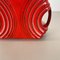 Jarrón abstracto grande en rojo de Cari Zalloni para Steuler, años 70, Imagen 4