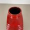 Large Red Abstract Vase by Cari Zalloni for Steuler, 1970s, Image 13