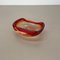 Italian Murano Glass Red-Yellow Bowl, 1970s 4