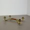 Modern Auböck Style Brutalist Brass and Leather Candleholder, 1950s 3