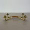Modern Auböck Style Brutalist Brass and Leather Candleholder, 1950s 6