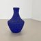 Blaue Brutalistische Vase von Silberdistel, 1960er 2