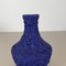 Blaue Brutalistische Vase von Silberdistel, 1960er 10