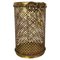 Hollywood Regency Gilded Waste Paper Basket by Li Puma, 1950s 1