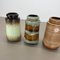 Vintage German Pottery Fat Lava Vases from Scheurich, 1970s, Set of 3 13