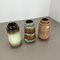 Vases Fat Lava Vintage en Poterie de Scheurich, Allemagne, 1970s, Set de 3 4