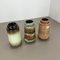 Vintage German Pottery Fat Lava Vases from Scheurich, 1970s, Set of 3 4