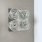 Metal Chrome Glass Wall Sconce, 1970s 2