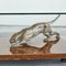 Jaguar Coffee Table in Bronze, Burl Wood and Beveled Glass from Nicola Voci, 1970s, Image 4