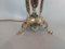 Early 20th Century Brass Light Fitting of Minerva with Stags, 1890s, Image 2