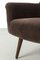 Vintage Brown Velvet Armchair 6