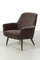 Vintage Brown Velvet Armchair 1