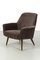 Vintage Brown Velvet Armchair, Image 1