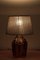 Lampada da tavolo in vetro ambrato, Danimarca, anni '60, Immagine 2