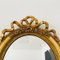Barocker Spiegel aus Brocante mit Schleife in Gold 2