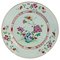 18th Century Chinese Famille Rose Hand Painted Blossoms Porcelain Plate, Image 1