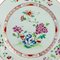 18th Century Chinese Famille Rose Hand Painted Blossoms Porcelain Plate 2