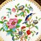 Englischer 24kt Gold Porzellanteller mit Blüten und exotischem Vogel von Aynsley 2