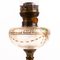 Art Nouveau Gilded Bronze & Painted Glass Oil Lamp, Early 20th Century 2