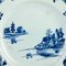 18th Century Chinese Hand Painted Blue & White Porcelain Plate, Image 2