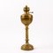 Vergoldete Jugendstil Messing Öllampe, Frühes 20. Jahrhundert 3