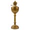 Art Nouveau Gilded Brass Oil Lamp, Early 20th Century 1