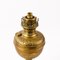 Art Nouveau Gilded Brass Oil Lamp, Early 20th Century 5