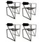 Second Black Metal Chairs Aka Mod. 602 attributed to Mario Botta, 1982 1