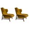 Wingback Armchairs Model 877 by Gianfranco Frattini for Cassina 1959, Set of 2 1