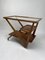 Mid-Century Italian Wooden Bar Cart by Charlotte Perriand, 1950s, Image 4