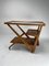 Mid-Century Italian Wooden Bar Cart by Charlotte Perriand, 1950s 5