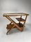 Mid-Century Italian Wooden Bar Cart by Charlotte Perriand, 1950s, Image 6