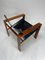 Mid-Century Armlehnstühle aus Holz & Leder von Tarcisio Colzani, Italien, 1960er 3