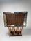 Mid-Century Wood and Glass Bar Cabinet attributed to Osvaldo Borsani, Italy, 1940s, Image 17